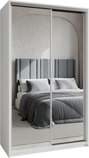 Masseno Schwebetürenschrank RIEN Kleiderschrank mit Spiegel und Schubladen Schlafzimmerschrank