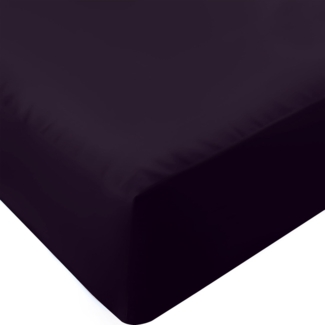 Utopia Bedding Spannbettlaken für Doppelbett, tiefe Taschen, weiche Mikrofaser, schrumpft und lichtbeständig, pflegeleicht, nur 1 Spannbetttuch, Violett