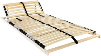 vidaXL Lattenrost mit Kopfteil Braun 90x190 cm Massives Buchenholz 42015240