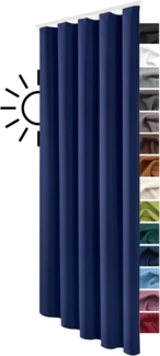heimtexland Verdunkelungsvorhang Thermo Verdunklungsgardine Deko Gardine Vorhang, Multifunktionsband (1 St), verdunkelnd, Verdunklungsstoff, blickdicht, Sonnenschutz, Verdunklung, Kälteisolierung, Schalldämmung