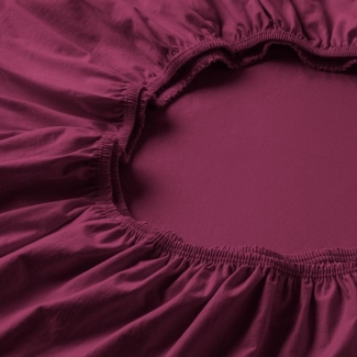 Estella Spannbettlaken 90x200 cm Fuchsia-Rot