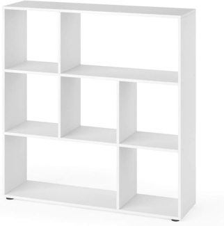 Vicco Raumteiler Weiß 107.2 x 107.8 cm 7 Fächer, Nove