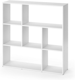 Raumteiler Nove Weiß 107.2 x 107.8 cm 7 Fächer Vicco