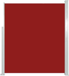 vidaXL Ausziehbare Seitenmarkise 160x500 cm Rot 45463