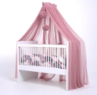 Baby Fancyroom Betthimmel Betthimmel aus 12 Meter Tüll aus 1. Klasse für Kinderbett Gitterbett, Himmel für Babybett Kinderbett