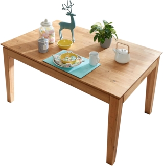 Woodroom Esstisch Paarl 140x90 ausziehbar auf 200 cm Massivholz Eiche geölt Ausziehtisch mit Butterfly-Auszug Holz Esstisch für 6–8 Personen Stabil und modern