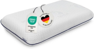 casimum Nackenstützkissen Comfort Nackenkissen klassische Form & große Liegefläche, Füllung: Memory Foam, Bezug: Ohne, Seitenschläfer, Rückenschläfer, Ergonomisches Nackenkissen, HWS Kopfkissen, 70x40 cm, ohne Bezug