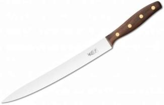 Windmühlenmesser K 6M Fleisch-und Filiermesser, rostfrei, Griff Walnuss