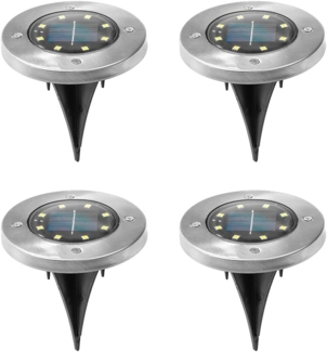 HI LED-Solar-Bodeneinbauleuchten 4 Stk. 435252