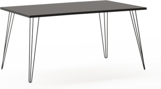 Schildmeyer Fynn Schreibtisch Esszimmertisch 1600, 701915, Basaltgrau, 160 x 80 x 74 cm