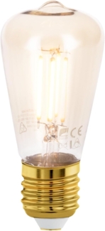 Eglo 110066 LED Filament Leuchtmittel E27 GOLDEN AGE L:10cm Ø:4. 8cm dimmbar 1700K