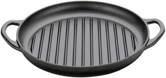 Grillpfanne mit 2 Griffen, 30 cm schwarz