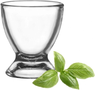 6 Eierbecher aus Glas Eierständer Eierhalter Glaseierbecher