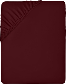 Utopia Bedding - Spannbettlaken 200x200 cm - Burgunderrot - Gebürstete Polyester-Mikrofaser Spannbetttuch - 35 cm Tiefe Tasche