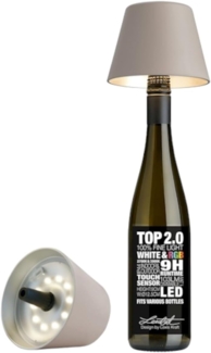 Sompex Flaschenleuchte TOP 2.0 Grau LED RGBW mit Akku