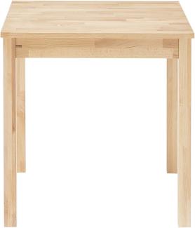 Robas Lund Tisch Esszimmertisch Massivholz Kernbuche, Alfons BxHxT 70 x 76 x 50 cm