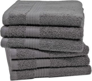 ZOLLNER Handtücher, Walkfrottier (6-St), 50x70 cm, 100% Baumwolle, vom Hotelwäschespezialisten