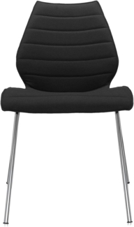Kartell Maui Soft Sessel, Stahl, Nylon, schwarz, 56 x 85 x 55 cm