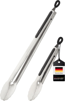 bremermann Grillzangen-Set, 2-teilig, Edelstahl, XL (44,5 cm) & S (28 cm) Länge