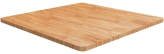 vidaXL Tischplatte Quadratisch Hellbraun 80x80x2,5cm Behandelte Eiche 343032