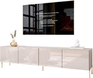 Lookway TV-Schrank TV-Schrank COLGANTE 200 in Kaschmir Hochglanz mit Beinen (2x TV- Schrank) Breite: 200 cm