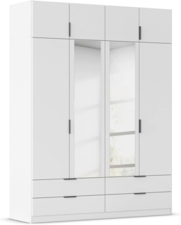 rauch Kleiderschrank Drehtürenschrank Schrank Garderobe Ankleide Schlafzimmer LAGOA (in 3 verschiedenen Ausstattungen BASIC/CLASSIC/PREMIUM) geräumige Schubladen, 3 Breiten, optional mit Aufsatz MADE IN GERMANY