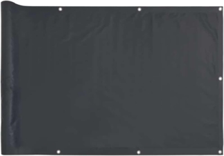 vidaXL Balkon-Sichtschutz Anthrazit 600x75 cm PVC 4005375