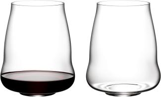 Riedel SL Stemless Wing Pinot Noir Nebbiolo 2er Set, Rotweinglas, Weinglas, Kristallglas, 6789/07