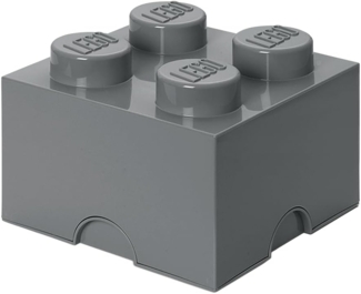 Lego 'Storage Brick 4' Aufbewahrungsbox dunkelgrau