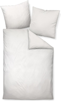 Traumschloss Bettwäsche Premium Baumwolle, Flanell, 2 teilig, Wendeoptik, mit Punkten und Streifen, weiß