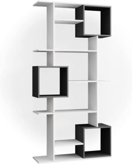 Raumteiler Cube Weiß/Anthrazit 92 x 187.7 cm Vicco