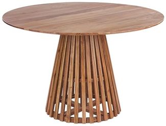 Esstisch MESILLA 120 cm 120 cm Akazienholz Dunkler Holzfarbton