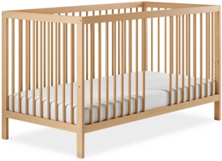 Ehrenkind® Babybett PUR 120x60 aus Buchenholz | Natur | Kinderbett 9-Fach höhenverstellbar mit entnehmbaren Stangen | Baby Bett
