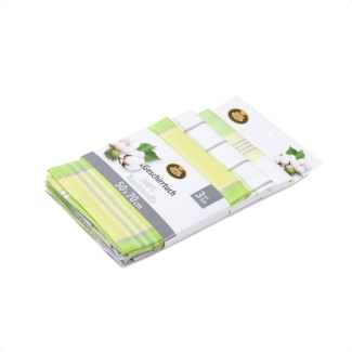 Gözze Geschirrtuch Geschirrtücher, Des. 60058, (Set, 3-tlg), Maß: 50 x 70 cm, Set: 2x kariert und 1x gestreift