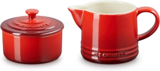 Le Creuset ZUCKER- UND MILCHSET KIRSCHROT