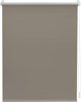 Lichtblick Thermorollo ohne Bohren, Klemmfix, Verdunklungsrollo, Hitzeschutz, Sichtschutz, Wandmontage, Deckenmontage, Rollo für Fenster und Türen Taupe,90x220 cm (B x L)