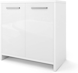 Vicco 'Kiko' Waschtischunterschrank, Spanplatte, 58 x 60 x 33 cm, Weiß Hochglanz