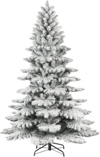 Salcar Künstlicher Weihnachtsbaum Weihnachtsbaum mit Schnee PVC Tannenbaum Alpenfichte Christbaum, 180cm mit 622 PVC-Nadeln