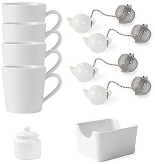 Holst Porzellan 10-tlg. Angebots-Set Teeservice "Tea-Time"