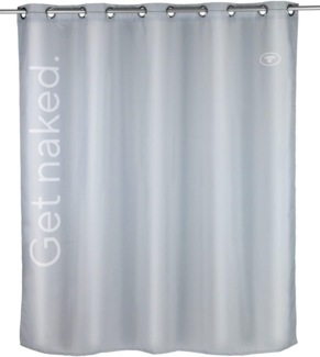 TOM TAILOR HOME Duschvorhang Grey Badewanne Dusche Breite 180 cm (1-tlg, 1x Duschvorhang), Anti-Schimmel, Antibakteriell, Wasserabweisend, Waschbar