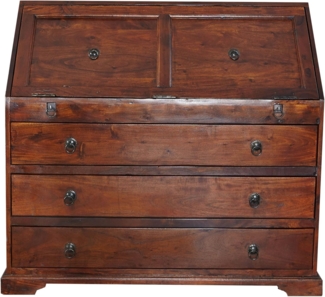 Massivmoebel24 Schreibtisch OXFORD (Sekretär Akazie 107x50x100 nougat lackiert OXFORD #515), Sekretär Akazie 107x50x100 nougat lackiert OXFORD #515