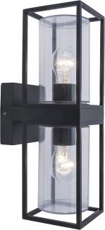 Lutec Flair Außenwandleuchte anthrazit IP44 E27 14x19x42,5cm