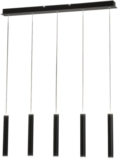 Fabas Luce 3685-48-101 LED Pendelleuchte Prado 5-flammig schwarz