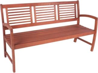 Gartenbank >Madison< in braun / holzoptik aus Holz - 156x90x59cm (BxHxT)