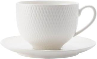 Maxwell & Williams Diamonds round Tasse mit Untertasse, Porzellan, DV0028