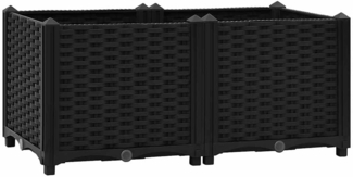 vidaXL Hochbeet 80 x 40 x 38 cm Polypropylen 316531