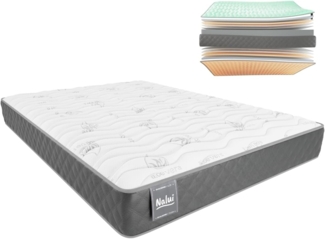Don Raja Viskoelastische Matratze, Aloe Vera, mehrlagig, Memory-Schaum, Grau, 75x190 cm
