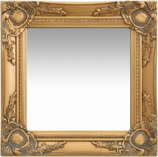 vidaXL Wandspiegel im Barock-Stil 40x40 cm Golden 320305