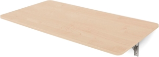 Rocada | Klappbarer Wandtisch | Klapptisch | Computertisch aus Holz | Buche | Tisch für Büro, Büro, Schlafzimmer | Befestigung aus Stahl | 115x60 cm