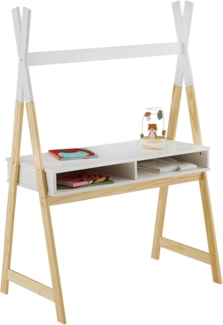 IDIMEX Kinderschreibtisch SIMI, Kinderschreibtisch Basteltisch Maltisch für Kinder